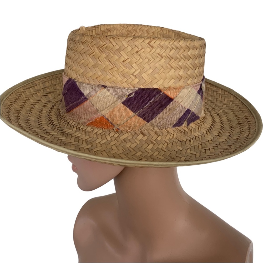 Vintage Hats Lot 2 Straw Hats Cowboy Country Western - Picture 9 of 10